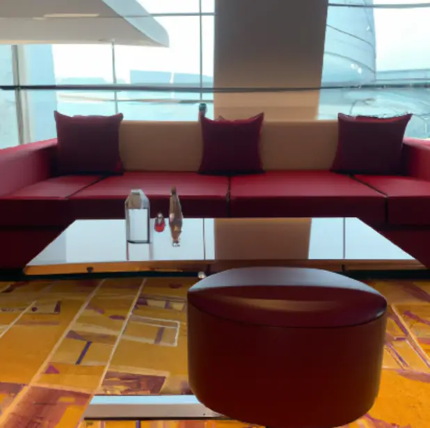Business class lounge in Dubai