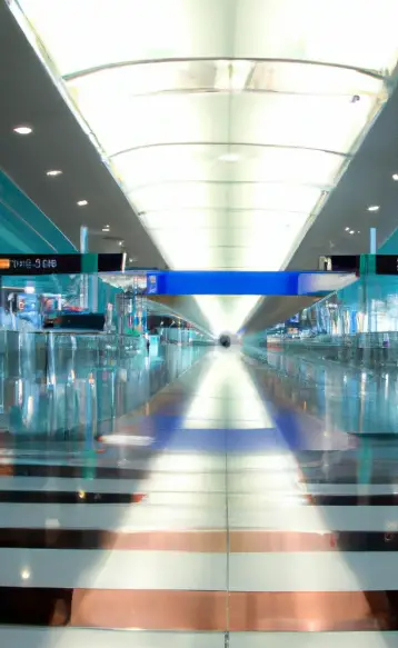 Dubai airport depiction